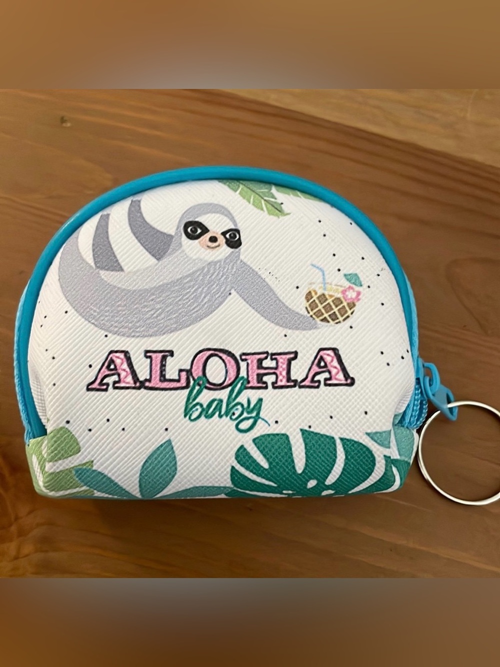 Sloth coin purse Aloha Baby key chain